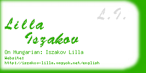 lilla iszakov business card